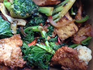 Kingdom of God dish at Vegan Galaxy in Huntington Beach