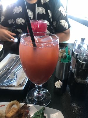 Strawberry Mint Limeade & Blueberry Limeade  at Vegan Galaxy in Huntington Beach