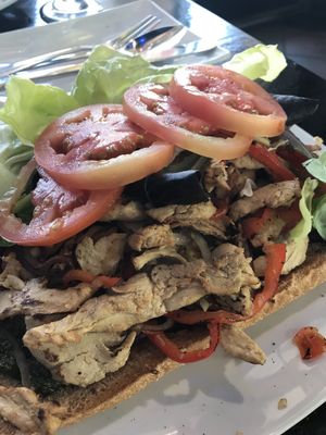 Sandwich at Vegan Galaxy in Huntington Beach