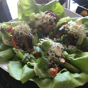 My pre-vegan friend loved it! at Vegan Galaxy in Huntington Beach