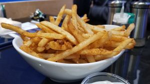 French fries at Vegan Galaxy in Huntington Beach