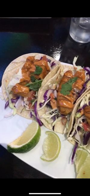 Tacos at Vegan Galaxy in Huntington Beach