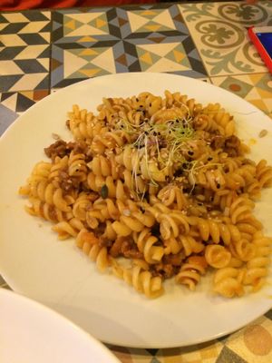 Vegan Pasta at VEGA - Luna in Madrid