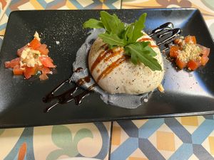 Vegan burrata   at VEGA - Luna in Madrid
