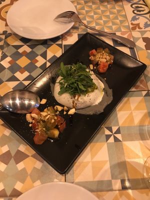 Burrata at VEGA - Luna in Madrid