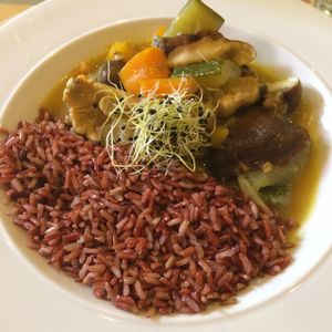 mushroom curry at VEGA - Luna in Madrid