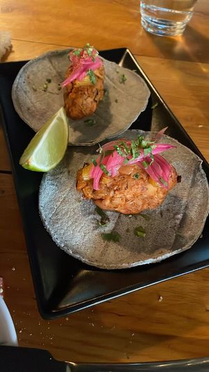Tacos de jackfruit al pastor  at VEGA - Luna in Madrid