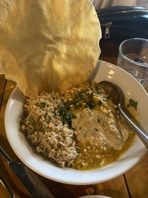Curry korma de heura  at VEGA - Luna in Madrid