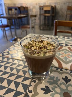 Panacotta with pistachio   at VEGA - Luna in Madrid