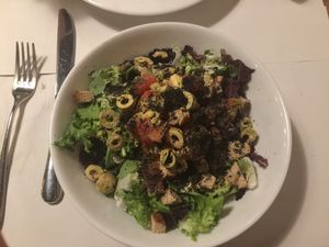 Vega salad at Vega in Madrid. yum!  at VEGA - Luna in Madrid