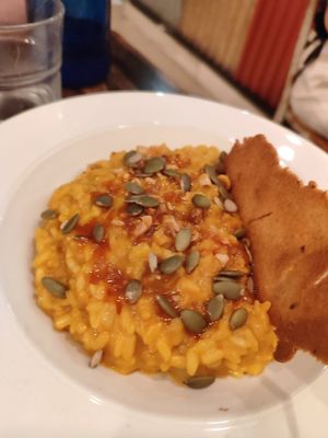 Risotto de calabaza at VEGA - Luna in Madrid