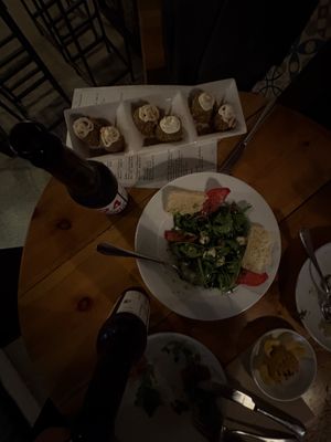 Burrata Salat, Spinch Crouquetts  at VEGA - Luna in Madrid