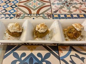 Spinach croquettes   at VEGA - Luna in Madrid