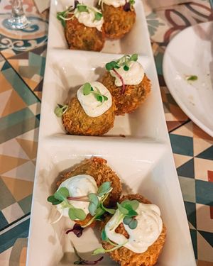Croquettes  #Veganuary at VEGA - Luna in Madrid