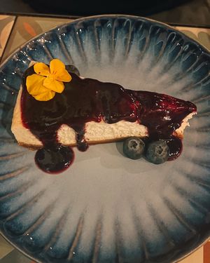Blueberry cheesecake  #Veganuary at VEGA - Luna in Madrid