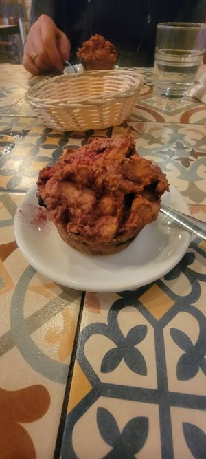 Desert. Gluten free muffin #Veganuary at VEGA - Luna in Madrid