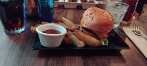 Vegan Burger at VEGA - Luna in Madrid