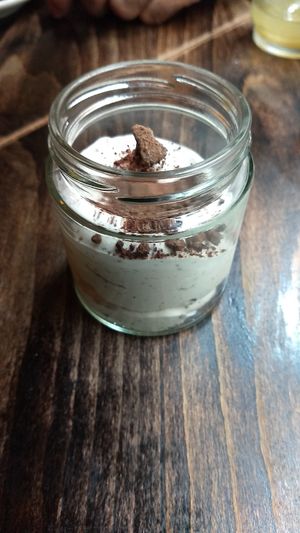 stracciatella mousse at VEGA - Luna in Madrid