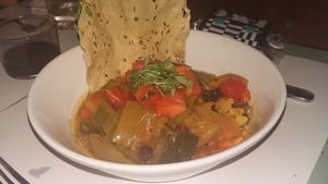 Delicious main course from the evening menu. at VEGA - Luna in Madrid