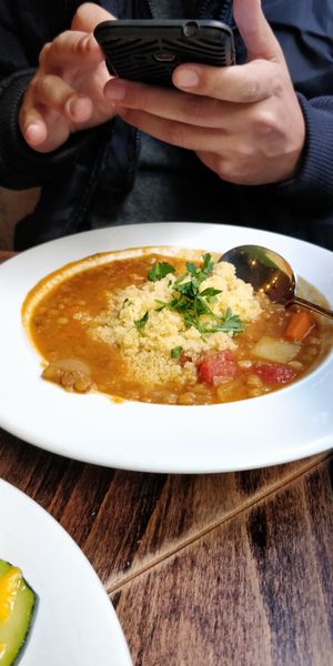 Lenteja con cuscuz at VEGA - Luna in Madrid