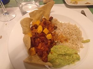 Main course / Chili sin carne at VEGA - Luna in Madrid