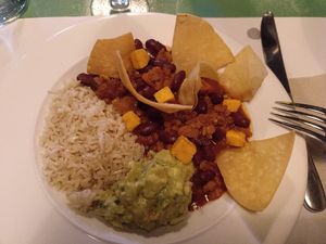 chili sin carne at VEGA - Luna in Madrid