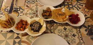 All the appetizers at VEGA - Luna in Madrid