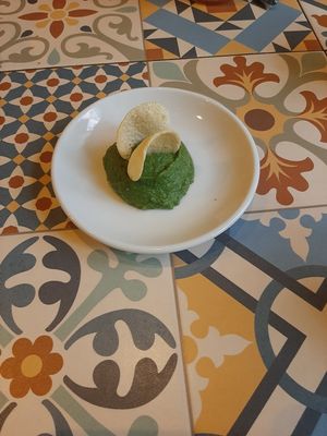 Smashed pea at VEGA - Luna in Madrid