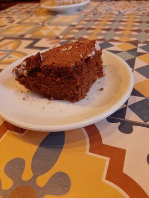 Cappuccino cake, at VEGA - Luna in Madrid