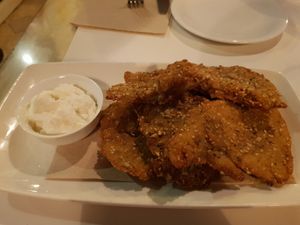 Mushroom "escalope" at VEGA - Luna in Madrid