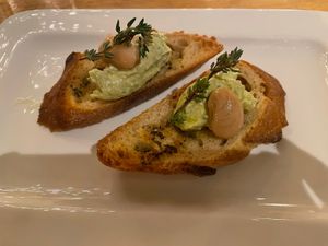 Bruschetta to start  at Hagedis in The Hague