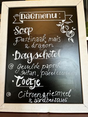 Day menue  at Hagedis in The Hague