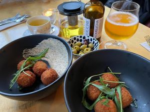 Vegan bitterballen   at Hagedis in The Hague