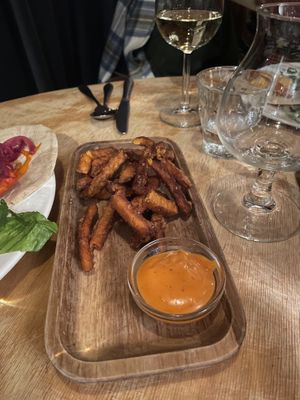 Sweet potato fries   at Hagedis in The Hague
