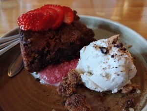 Chocolade sinaasappel cake at Hagedis in The Hague
