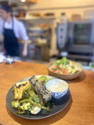 Crispy tofu nori. Tasty!  at Hagedis in The Hague