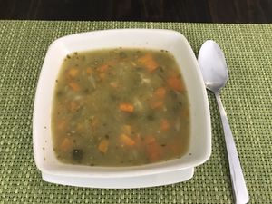 Soup that came with meal of the day   at Rushi Comida Sana in Manizales