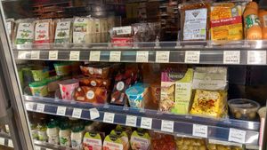 tofu and plant yoghurt at organics - Naturkost am Dom in Erfurt