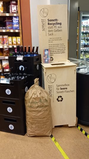 sonett recycling station at organics - Naturkost am Dom in Erfurt