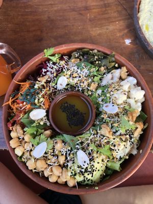 Shantaram special salad  at Shantaram Raw in Arambol