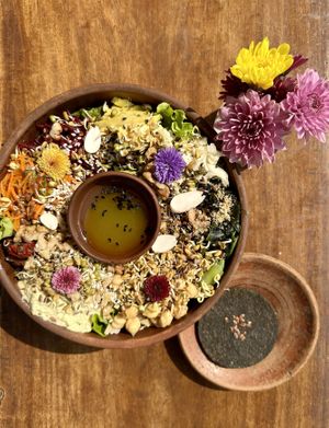 shantaram salad - 350Rs  at Shantaram Raw in Arambol