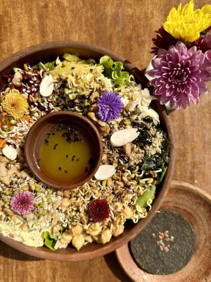 shantaram salad - 350Rs  at Shantaram Raw in Arambol