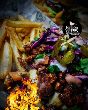 Hotdog del chef.  at Rincon Veganx in Merida