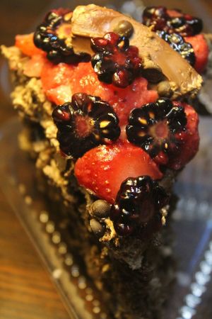 Pastel vegano at Rincon Veganx in Merida