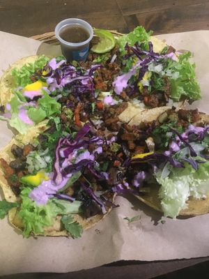 Tacos!  at Rincon Veganx in Merida