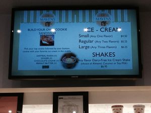 menu at DF Mavens in New York City