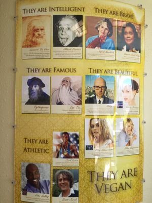 Loved this poster they had inside at Loving Hut - Fort Street Mall in Honolulu