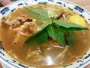 Royal noodle soup at Loving Hut - Fort Street Mall in Honolulu