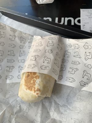Vegan burrito at Gorilla Kitchen in Vienna