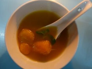 pumpkin soup at Sun Flower Restaurant in Nyaungshwe